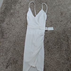 Privy Ivory Knit Dress with Belt